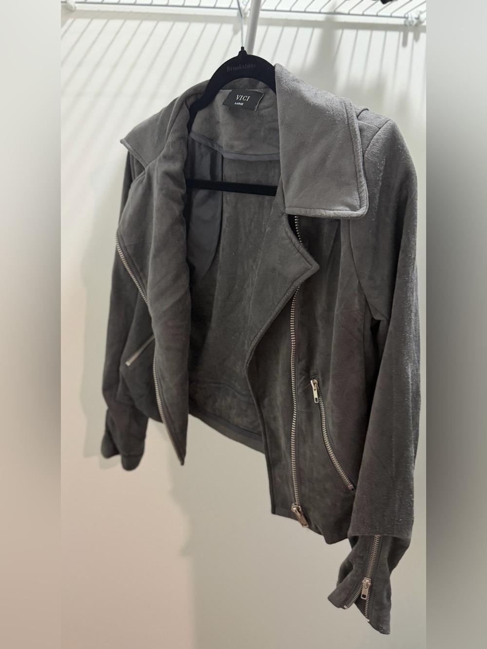 VICI Gray Suede Jacket-Large